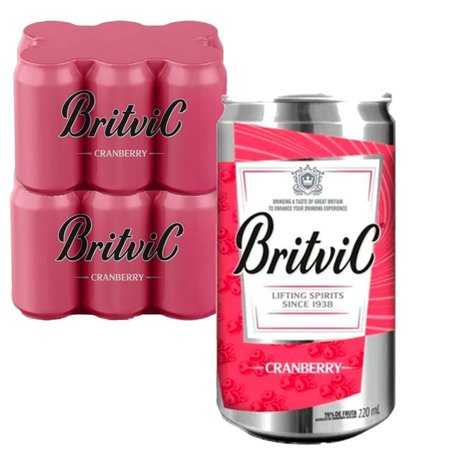 Refrigerante De Cranberry Britvic 220ml 12 Latas