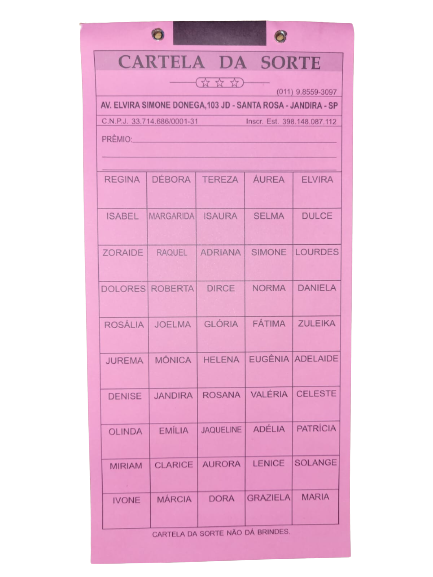 Cartelas De Rifa Nomes Em Oferta Descubra A Emo O Das Apostas