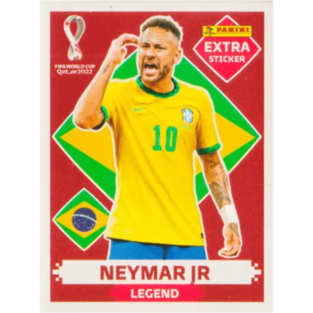 Kit 4 Figurinha Rara Legend - Neymar / Messi / Mbappé / Cr7