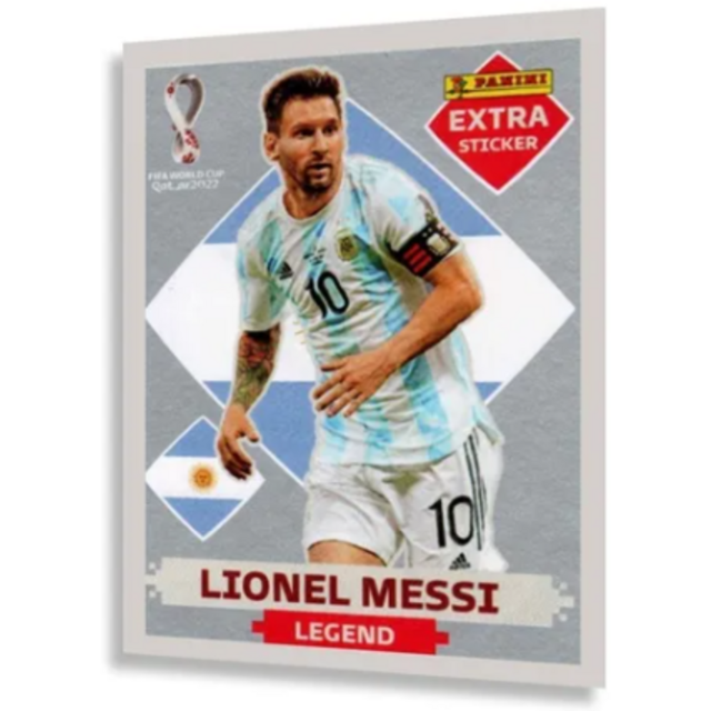 Figurinha Messi Rara Legend Prata Copa 22 Original