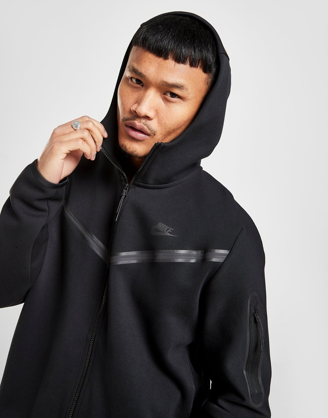Nike tech fleece green black top