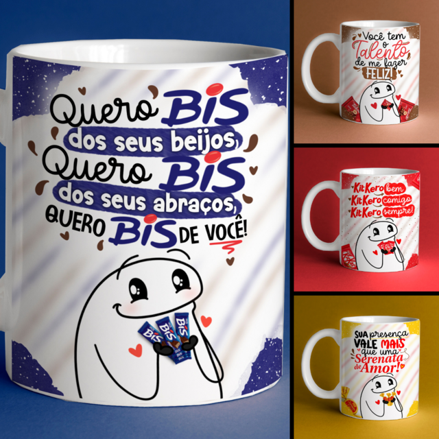 Caneca Pascoa Personalizada Nome Namorado Quero Bis De Você