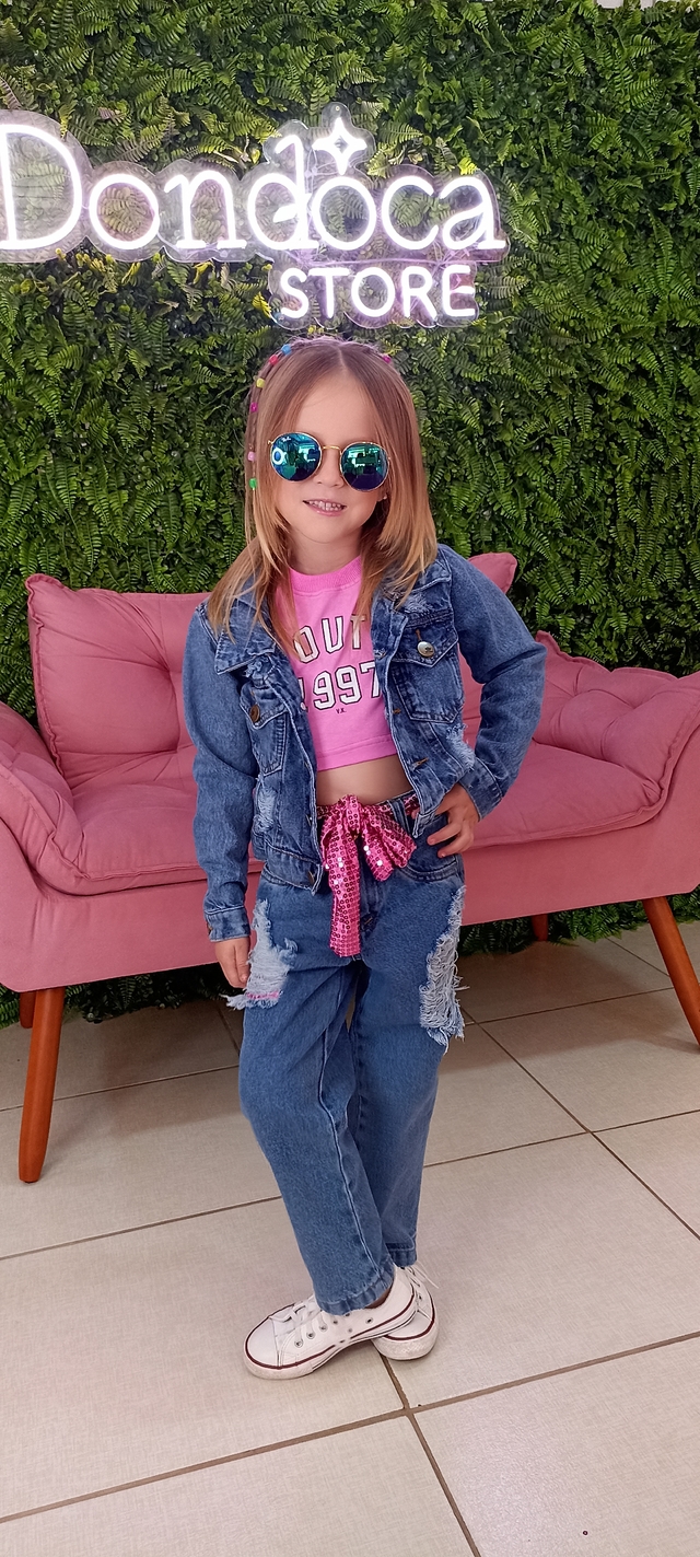 Jaqueta jeans best sale mae e filha