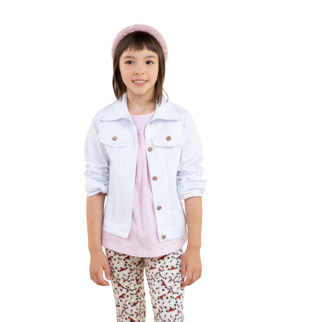 Jaqueta branca infantil best sale