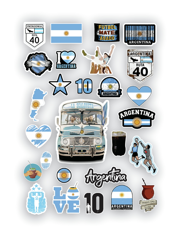 Messi Pack Stickers Kit Imprimible Futbol Calcos Pdf