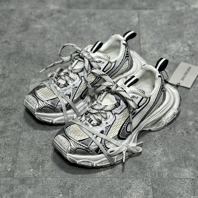 Balenciaga silver shoes online