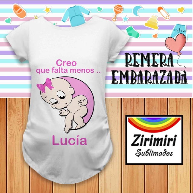 Comprar REMERA BABY SHOWER en Zirimiri Sublimados