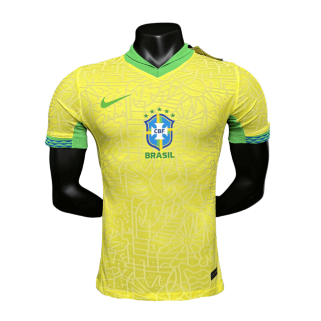 Camisa Seleção Brasileira I 24/25 Jogador Nike Masculina - Amarela