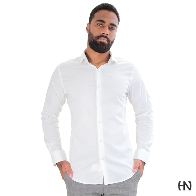 Camisa Super Slim Fit, Branco