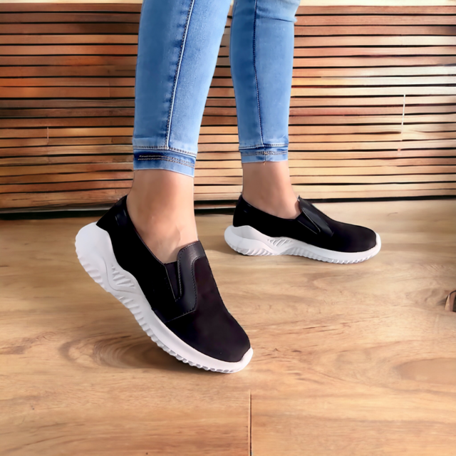 Tenis casual deals feminino slip on