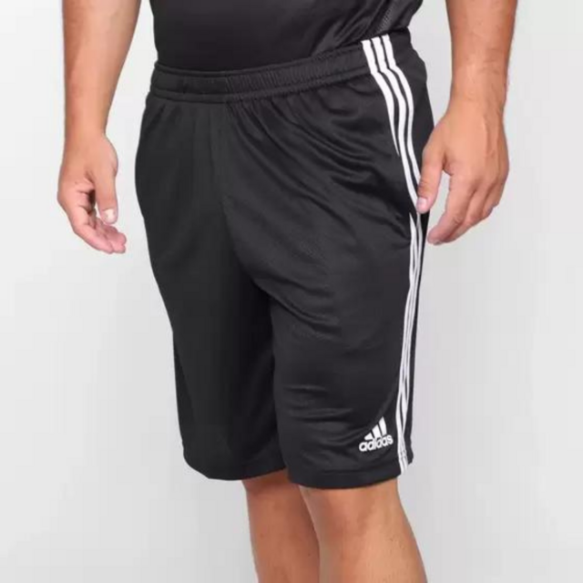 Bermuda Adidas Sport Woven - Preto+Branco