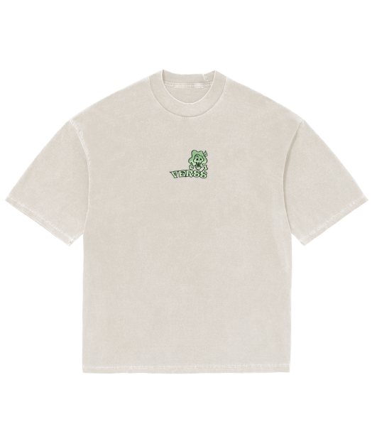 Camiseta Oversized White T Green