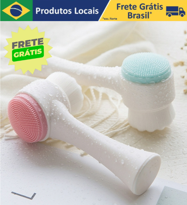 Escova de Limpeza Facial 2 Em 1 - Comprar em BRMULTI