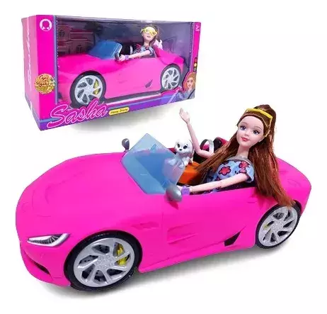 Barbie con carro clearance