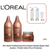 Kit L'Oréal Professionnel Serie Expert Absolut Repair Gold Quinoa + Protein Salon Trio (3 Produtos Fracionados)