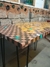 Mesa em madeira e ferro - grafitada - comprar online