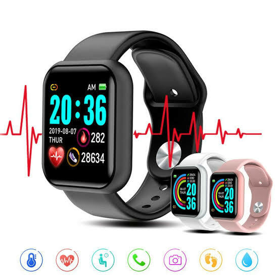 Relógio Smartwatch D20 Pulseira Inteligente Monitor Cardíaco Pressão  Arterial Cor: Preto - New info