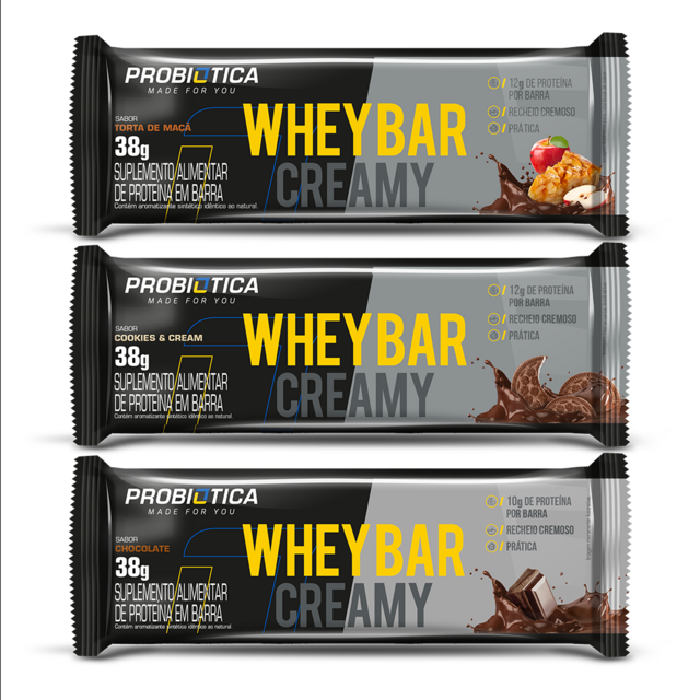 Whey Bar Creamy Probiotica - 38g - GoThis! Suplementos