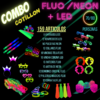 COMBO COTILLON FLUO+NEON+LED 159 ARTICULOS (70/80 PERSONAS)
