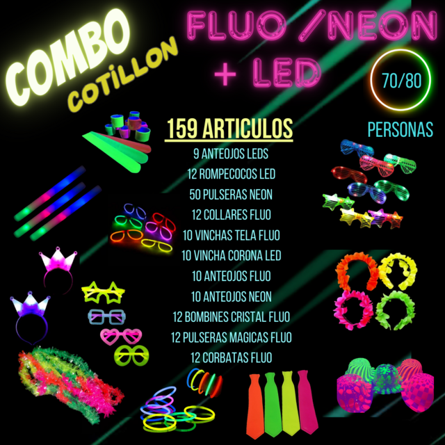 Set 25 Globos fluor, neon – Don Cotillón
