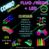 COMBO COTILLON FLUO NEON + LED 125 ARTICLOS (50/60 PERSONAS)
