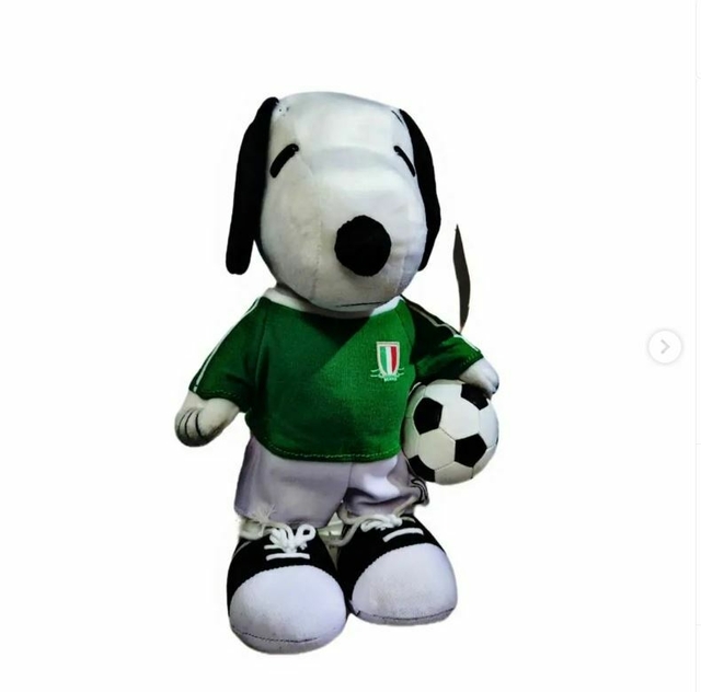 Snoopy Peluche Futbolista