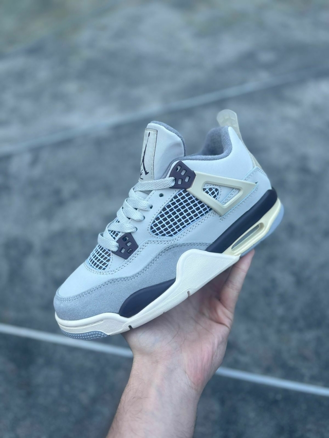 jordan retro 4 gris con cafe Comprar en stock 1