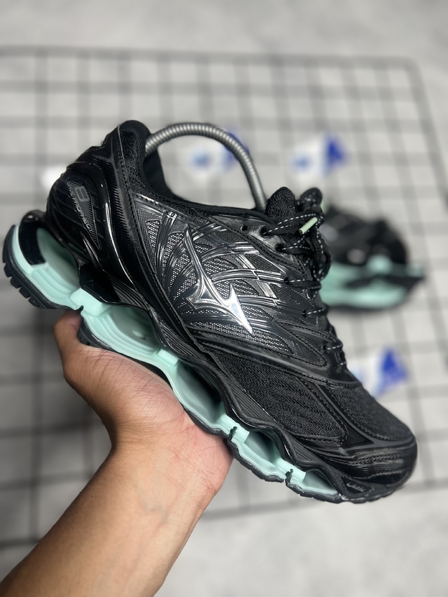 Mizuno prophecy 6 cinza e verde agua shops