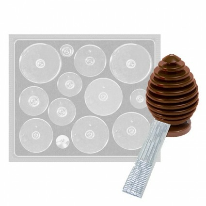 Molde Silicona Chocolatero - Corazon Chato x 13 :: La Botica del Pastelero