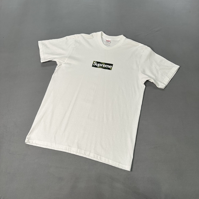 Remera Supreme Box logo FW23 WHITE