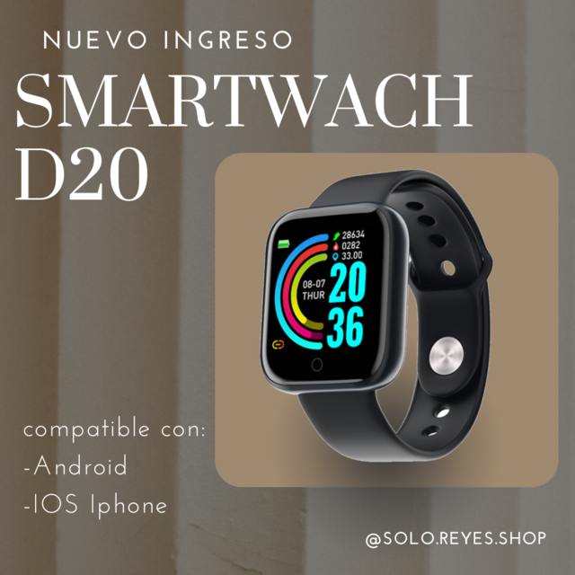 Smartwatch d20 compatibilidad on sale