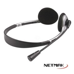 Auricular para PC c/Microfono y Control de Volumen NM-001 - NETMAK