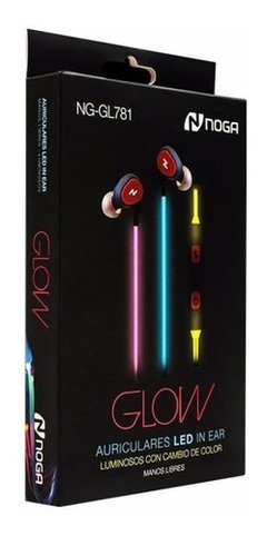 Auricular Glow Led Manos Libres con Microfono NOGA NG-GL781
