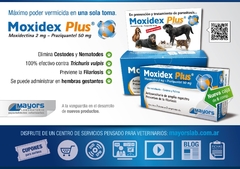 Moxidex Plus en comprimidos antiparasitario interno para perros y gatos