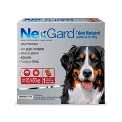 NexGard tabletas masticables para pulgas y garrapatas en perros 25 a 50 kg