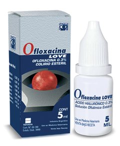 Ofloxacina al 0.3% - Colirio - Solucion Oftalmica para perros y gatos
