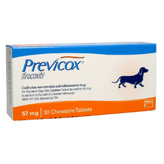 Previcox 57 mg x 30 comprimidos del Laboratorio Merial con Firocoxib