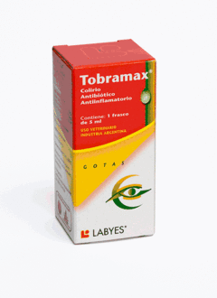 Tobramax colirio antibiotico antiinflamatorio de uso veterinario - comprar online