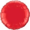 balão metalizado redondo vermelho