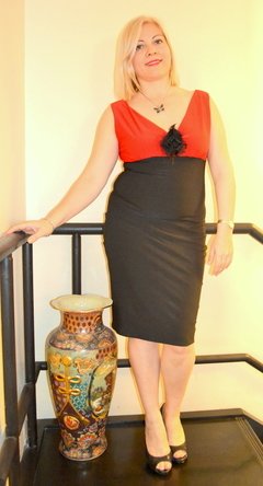 Vestido Diseño Marga Rojo - comprar online