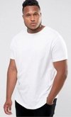 Camiseta Plus Size Hugo Blanc gola redonda Branco 001