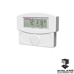 WINLAND ELECTRONICS Detector de temperatura y humedad, capacidad 2 zonas, incluye una zona con sensor de temperatura y 1 zona libre MOD: EA200-12