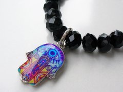 Pulsera Mini Hamsa Black- Fantasía - comprar online