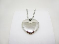 Gran corazón Tiffany + cadena- Acero - comprar online