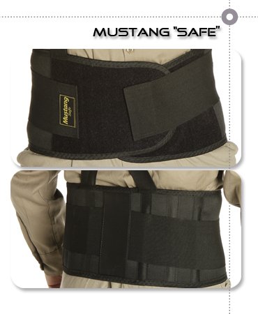 Faja Lumbar TextilBand Mustang Safe - Seguridad — Seguridad
