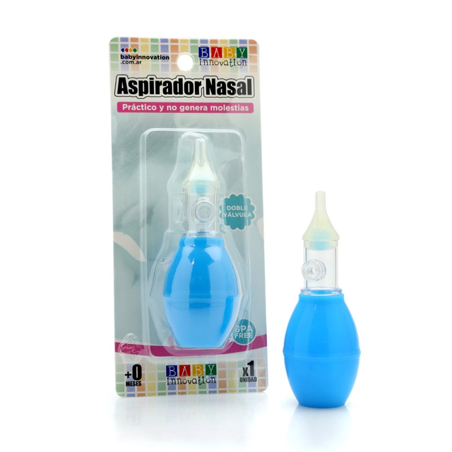 Aspirador Nasal Para Bebes Saca Mocos Con Deposito - Celeste – vitrinababy