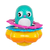 Pinguino para el agua Playgro Float And Toss Ring Stacker