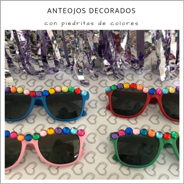Anteojos decorados Pack x 10 Panam Cotill n