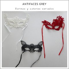 Antifaces Grey - Pack x 3 - comprar online