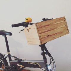 cajon de madera canasto para bici accesorio bicicleta ciclismo plegales plegable aurorita 